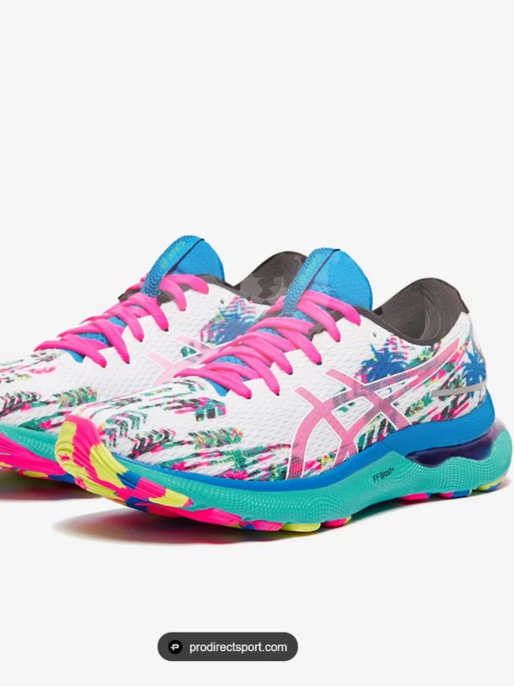 NEW Asics GEL Nimbus 24 Multicolor Turquoise Blue Pink Yellow 9.5 US 41.5 EUR